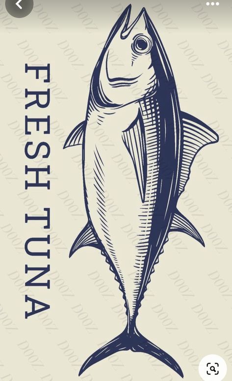 Tuna Fish Illustration, Big Fish Illustration, Big Fish Drawing, Tuna Fish Drawing, Tuna Drawing, Fish Design Logo, Tuna Illustration, Fish Illustration Design, Fish Drawing Ideas