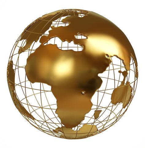 3d Globe, Gold Globe, World Globe, Eye Brow, Golden Globe, Maasai, Travel Inspired, Golden Globes, White Photo