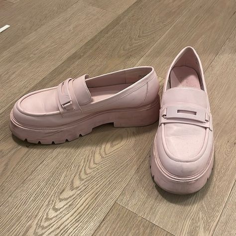 Pink Platform Loafers Pink Platform, Call It Spring Shoes, Pink Platforms, Platform Loafers, Spring Shoes, Loafers, Pink, Closet, Fashion Tips