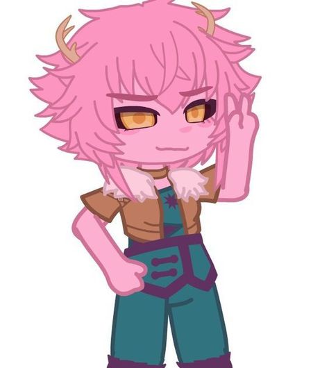 Mha Designs, Mha Gacha Club, Mha Gacha, Gacha Base Poses Cute, Gacha Designs, Mina Ashido, Drawing Ideas List, Salamanders, Oc Gacha