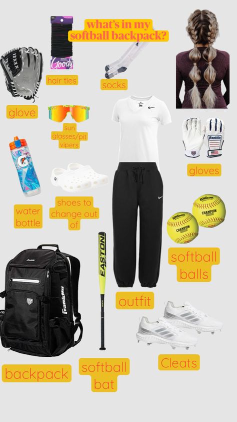 #preppysoftball #softball #softballpreppy #softballgirl #softballchecklist #sporty #sport Softball Outfits, Softball Hairstyles, Girls Softball, Trendy Outfits For Teens, Sporty Outfits, Outfits For Teens, Softball, Aesthetic Clothes, Sport Outfits