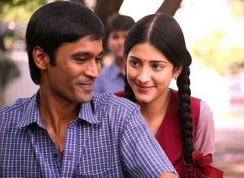 Dhanush Images, Moonu Movie, Marriage Images, Lovely Lyrics, Romantic Couple Images, Movie Love Quotes, Vijay Actor, Film Images, 3 Movie