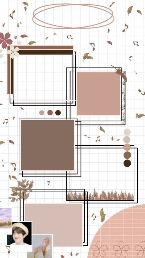 Chart Paper Ideas For School, Chart Design For School Project, Aesthetic Boarders Designs, Template Notes, Maps Aesthetic, Cottagecore Wallpaper, Word Template Design, Kraf Kertas, Graphic Design School