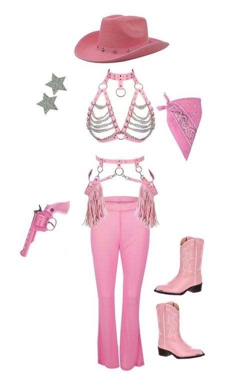 Rave Cowgirl, Cowgirl Costume Halloween, Matching Outfit Ideas, Country Western Fashion, Traje Cowgirl, Cowgirl Festival, Pretty Boots, Pink Cowboy, Festival Outfits Rave