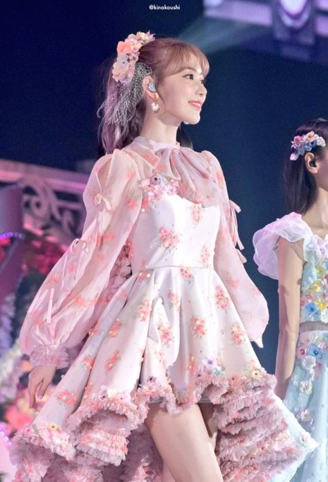 Akb48 Graduation Dress, Idol Costume, Idol Dress, Sakura Dress, Idol Fashion, Kpop Concert Outfit, Kawaii Fashion Outfits, Fantasy Gowns, Kinds Of Clothes