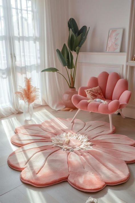 Girly Bedroom Decor Ideas, Cute Girly Room Ideas, Pink Room Aesthetic Decor, Aesthetic Room Decor Items, Pink Room Decor Aesthetic, Tangled Invitations, Maximalist Rooms, Feminine Space, Feminine Living Room