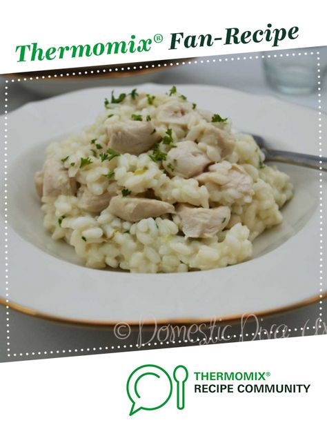 Creamy Garlic Chicken Risotto by Rona. A Thermomix <sup>®</sup> recipe in the category Pasta & rice dishes on www.recipecommunity.com.au, the Thermomix <sup>®</sup> Community. Thermomix Risotto Recipes, Thermomix Fried Rice, Risotto Dinner Recipes, Failsafe Diet, Tm6 Recipes, Thermomix Dinner, Risotto Dinner, Thermomix Recipes Dinner, Risotto Recipes Chicken