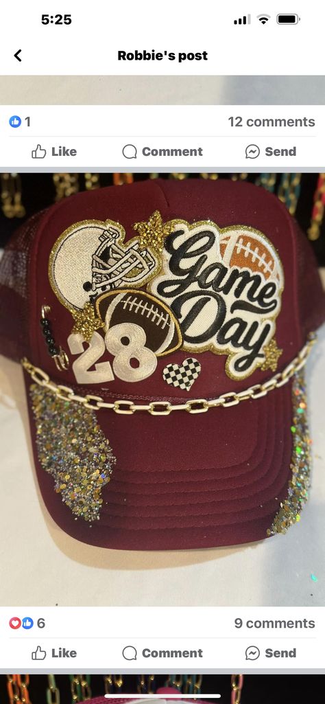 Football Trucker Hat Ideas, Womens Western Hats, Hats Trucker, Funny Trucker Hat, Hat Bar, Country Hats, Custom Trucker Hats, Hat Party, Painted Hats