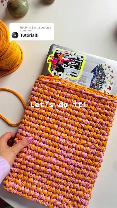 Crochet A Laptop Case, How To Make A Laptop Case, Crochet Computer Sleeve Pattern, Crochet Laptop Cover Pattern Free, Crochet Bag For Laptop, Laptop Case Crochet Pattern, Crocheted Laptop Sleeve, Knit Laptop Case, Crochet Laptop Sleeve Pattern