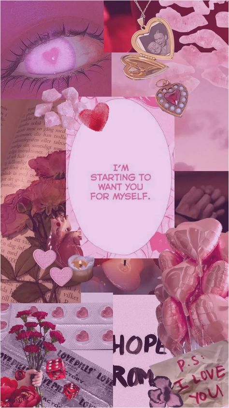 Lovecore Wallpaper Iphone, Yandere Vision Board, Lovesick Aesthetic Wallpaper, Yandere Moodboard, Love Sick Aesthetic, Lovecore Moodboard, Pink Couple Aesthetic, Lover Moodboard, Dark Lovecore