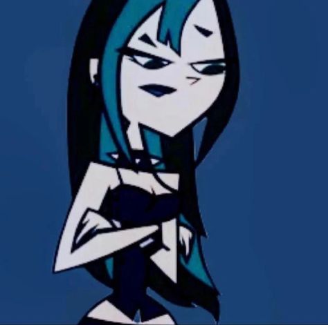 Total Drama, Blue Hair, Drama, Hair, Blue, Black