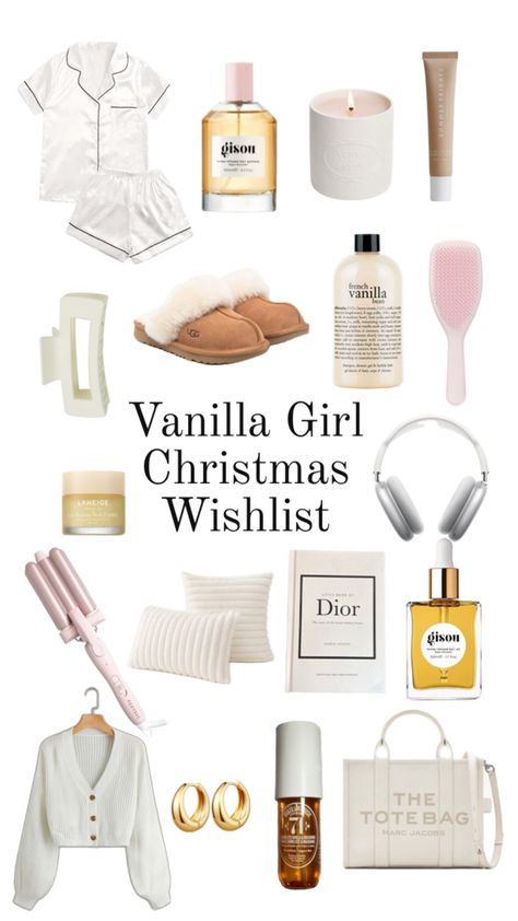 #Vanillagirl #Christmas #Wishlist # Aesthetic #Cute Vanilla Girl Christmas, Girl Christmas Wishlist, Vanilla Girl Wishlist, Girl Wishlist, Vanilla Girl, Girl Christmas, Summer Fridays, French Vanilla, Christmas Girl