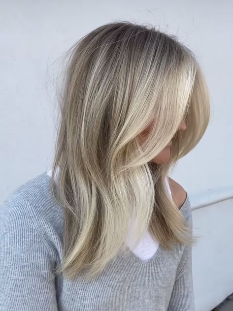 Gorgeous Blonde Hair, Collarbone Length Hair, Cool Blonde Hair Colour, Medium Length Blonde Hair, Blonde Hair Transformations, Cool Blonde Hair, Dirty Blonde Hair, Blonde Hair Inspiration, Blonde Hair Looks