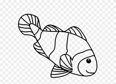 Clownfish Drawing, Fish Outline, Fish Drawings, Clown Fish, Outline Drawings, Line Drawing, Coloring Pages, Fish, Embroidery