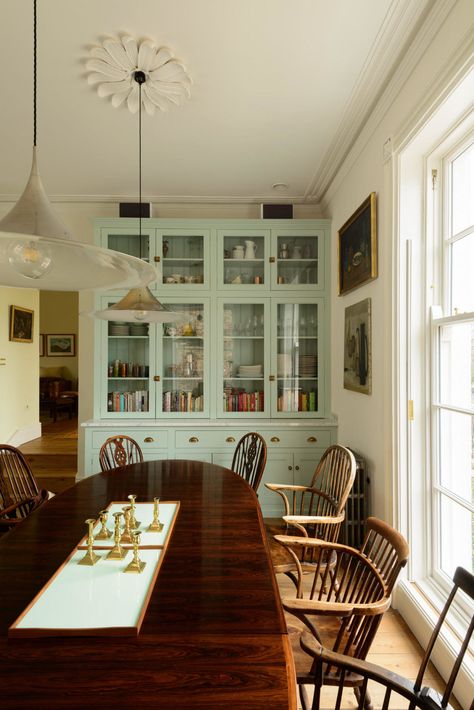 Kitchen Credenza, Regency House, Built In Pantry, Devol Kitchens, Kitchen Remodel Cost, Beautiful Dresser, Dining Room Design, Room Table, Dining Room Table