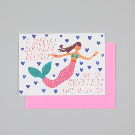 Mr Boddingtons Mermaid's Birthday Mermaid Birthday Card, Online Cards, Birthday Card Online, Modern Classic Wedding Invitations, Belated Birthday Card, Kids Birthday Themes, Paperless Post, Teen Birthday, Belated Birthday