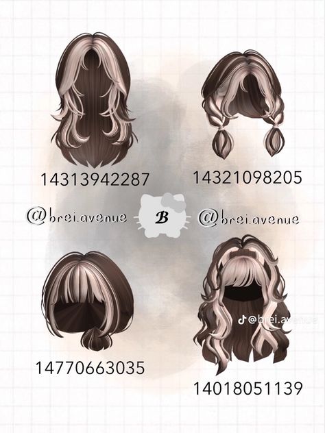 Code For Roblox Hair, Roblox Hair Codes Brown And Blonde, Brown And Blonde Hair Codes, Roblox Two Tone Hair Codes, Berry Avenue Codes Hair, Roblox Hair Codes, 2 Tone Hair, Roblox Id Codes, Brown Hair Roblox