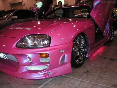 Pink *-* Pink Supra, Pink Cars, Pink Truck, Foose, Street Racing Cars, Pink Car, Street Racing, Pretty Cars, Love Car