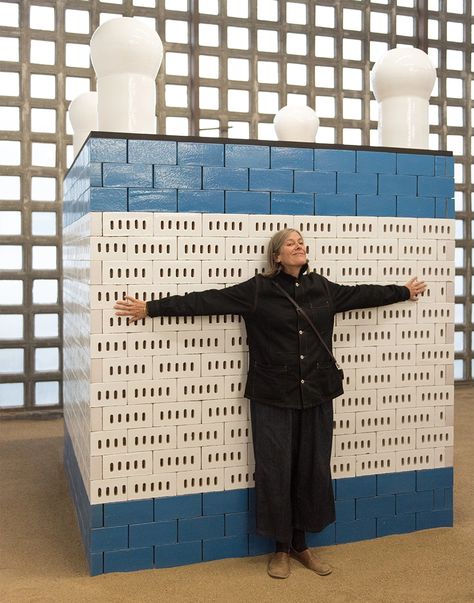 Nathalie Du Pasquier, Design Tiles, Wooden Shades, Traditional Ceramics, Shade Structure, New Ceramics, The Brick, Partition Wall, Exhibition Space