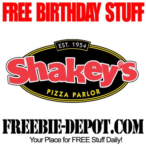 FREE BIRTHDAY STUFF – Shakey’s Pizza Parlor - FREE BDay Pizza! Shakey's Pizza, Shakeys Pizza, Chain Restaurants, Food Logos, Restaurant Logos, Pizza Parlor, Happy Hour Menu, Pizza Logo, Lunch Buffet