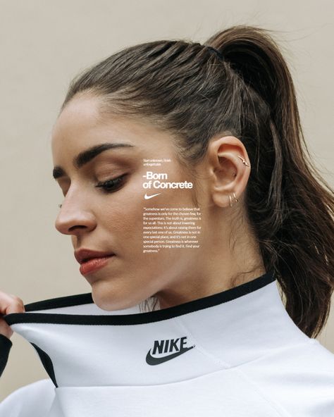 Nike - Just do it on Behance Sport Art Direction, Nike Campaign, Sports Fashion Design, Just Do It Nike, Nike Poster, Logo Design Inspiration Branding, Beautiful Vacations, Minimal Web Design, Print Layout