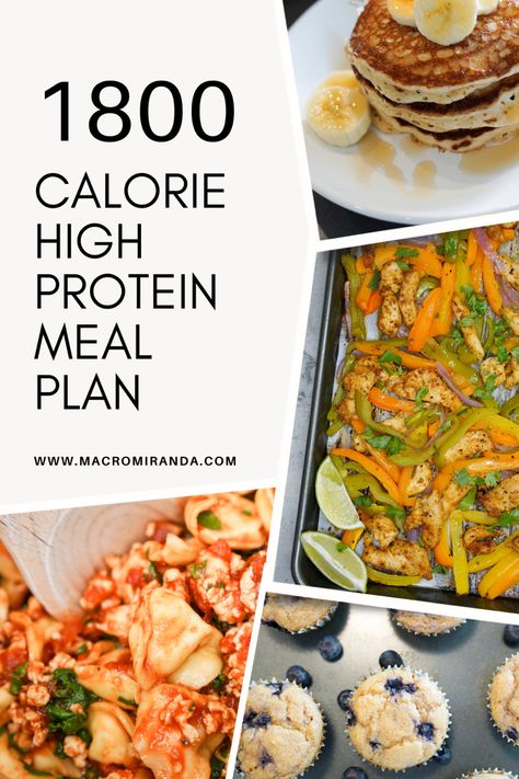 1600 Calories High Protein, 1750 Calorie Meal Plan For Women, 1900 Calorie High Protein Meal Plan For Women, 1800 Calorie Meal Plan For Women High Protein, 180g Protein Meal Plan, 1800 Calorie Meal Plan High Protein, 1500 Calorie Meal Plan High Protein, 1600 Calorie Diet, 1800 Calorie Diet