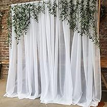 Sheer Backdrop, White Arch, White Tulle, Wedding Parties, White Chiffon, Backdrop Decorations, Curtain Decor, Photo Backdrop, Basic Shower Curtain