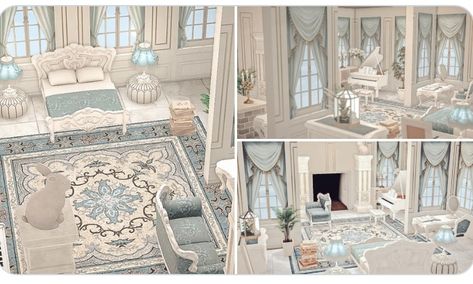 Acnh Gray Brick Path Code, Animal Crossing Castle Interior, Acnh Elegant House Interior, Acnh Elegantcore House, Acnh Elegant Living Room, Animal Crossing Elegant Room, Elegant Acnh Island, Acnh Luxury House, Acnh Elegant Interior