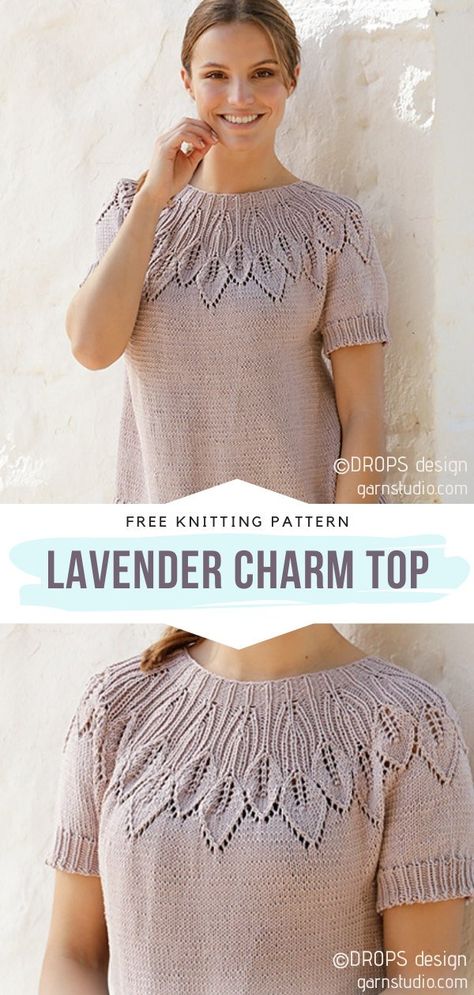 Knitted Blouse Pattern, Dk Weight Knitting Patterns Free, Tshirt Crochet Pattern, Summer Tee Knitting Pattern Free, Knitted Tshirt Pattern Free, Summer Top Knitting Pattern Free, Cotton Knitting Patterns Free, Summer Knit Top Pattern Free, Topdown Knitting Free Pattern