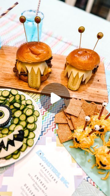 Monster House Movie Night Food, Monsters Inc Movie Night Food, Monster Inc Movie Night, Monsters Inc Party Food, Monsters Inc Dinner, Monsters Inc Movie Night, Monsters Inc Food, Themes Dinner Nights, Monster Trucks Movie