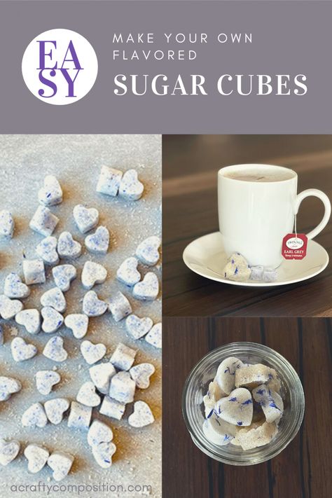 Sugar Cubes Recipe, Flavored Sugar Cubes, Sugar Cubes Diy, Mat Inspiration, Diy Tea Party, Infused Sugar, Honey Diy, Homemade Goodies, Crafting Recipes