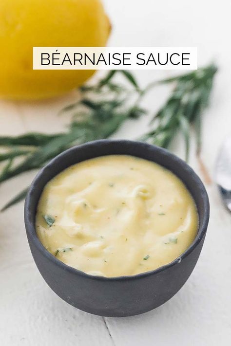 Beef Sauces, Roast Beef Sauce, Bearnaise Sauce Recipe, Mother Sauce, Steak Sauces, Bernaise Sauce, Béarnaise Sauce, Dill Cream Sauce, Roasted Duck Recipes