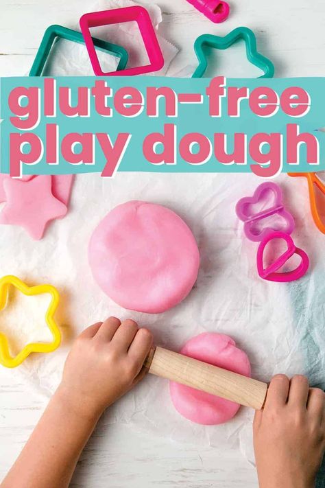 Learn how to make homemade gluten-free playdough! It is soft and pliable, easy to make, and stays fresh for months. This recipe is safe for kids with celiac disease. It was adapted from a tried and tested pre-school teacher recipe! How To Make Playdoh, Gluten Free Playdough, Gingerbread Play Dough, Easy Playdough Recipe, Cooked Playdough, Homemade Playdough Recipe, Gluten Free Gingerbread, Playdough Recipe, Homemade Gluten Free