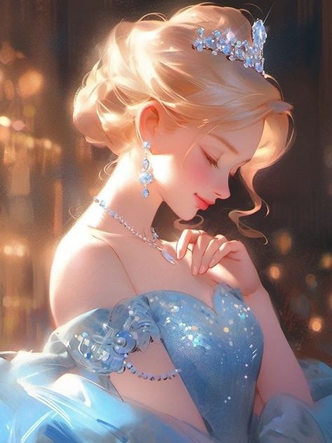 Cinderella Anime, الفن الرقمي, Disney Princess Artwork, Cinderella Story, Disney Princess Wallpaper, Anime Fairy, Disney Princess Art, Princess Art, Anime Princess