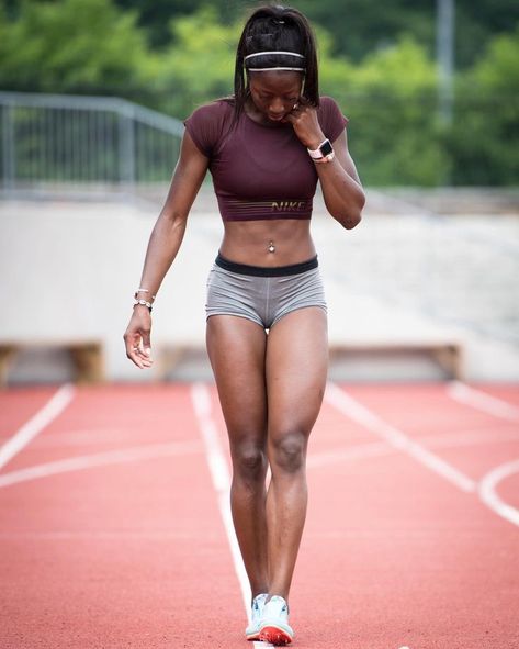 Khaddi Sagnia Female Sprinter, Simple Workout Plan, Counting My Blessings, Body Builders, My Blessings, Ripped Body, Health Fitness Inspiration, Workout Motivation Women, Fitness Blogger