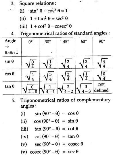 Trigonometry – ICSE Solutions for Class 10 Mathematics - A Plus Topper #Aplustopper #ICSESoIutionsforClass10MathematicsCircleTrigonometry Trigonometry Formulas Class 10, Trigonometry Formula, Trigonometry Formulas, Emoji Math, Math Integers, Health And Food, Mathematical Logic, Teaching Math Strategies, Class 12 Maths