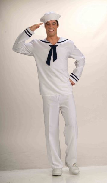 Mens Sailor Costume, Armor Jewelry, Sailor Outfit, Sailor Costume, Up Halloween Costumes, Men Costume, Sailor Uniform, Fancy Dress Halloween Costumes, Uniform Costume