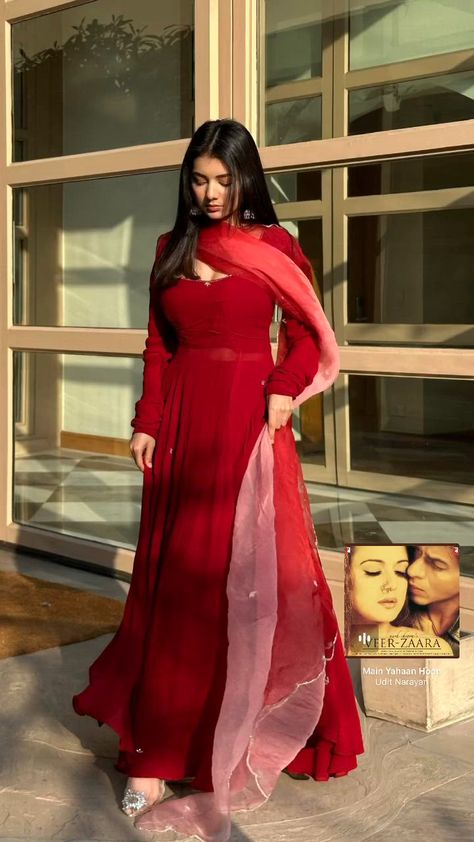 Pretty Much, Facebook Group, Anarkali, Red Dress, Confidence, Red, Dresses