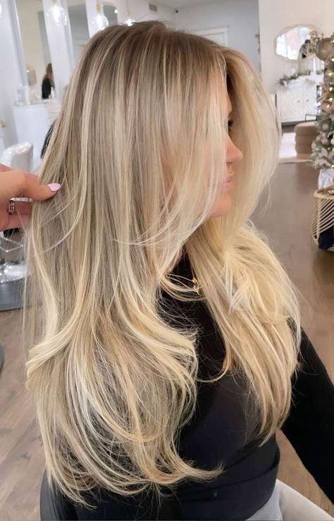 Blonde Balayage No Money Piece, Long Blonde Hair With Face Framing, Victoria Secret Blonde Hair, Bright Fall Blonde, Vanilla Blonde Highlights On Brown Hair, Short Creamy Blonde Hair, Blonde For Pale Skin Blue Eyes, Low Maintenance Bright Blonde, Creamy Golden Blonde Hair