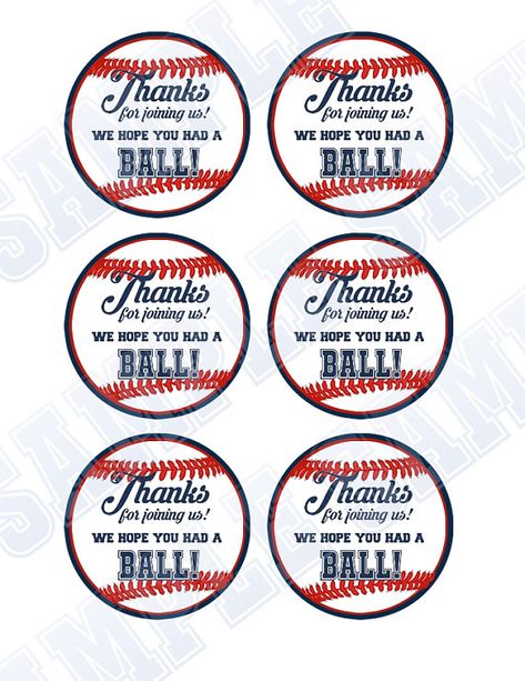 Baseball Favor Tags Free Printable, Baseball Tags Printable Free, Baseball Thank You Tags, Free Baseball Party Printables, Camouflage Baby Shower, Baseball Printables, Baseball Birthday Party Invitations, Baseball Snacks, Baseball Party Favors