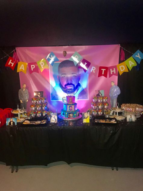 Kanye Birthday Party, Meme Birthday Party Theme, Drake Bday Party, Drake Birthday Party Theme, Silly Drake, Drake Birthday Cake, Drake Kids, Drake Birthday, Drake Birthday Party