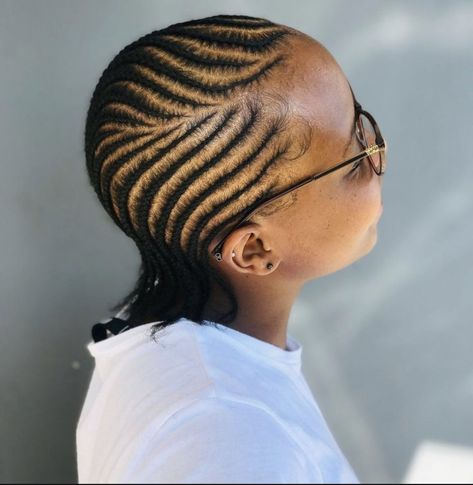 Wig Lines Cornrows Natural Hair, Allbackhair Natural Hair, Freehand Hairstyles 2024, Free Hand Straight Back Hairstyle, Lines Hairstyles African Natural Hair, Natural Hair Lines Styles, Free Hand Hairstyles For Kids, Kids Freehand Hairstyles, Wool Cornrows