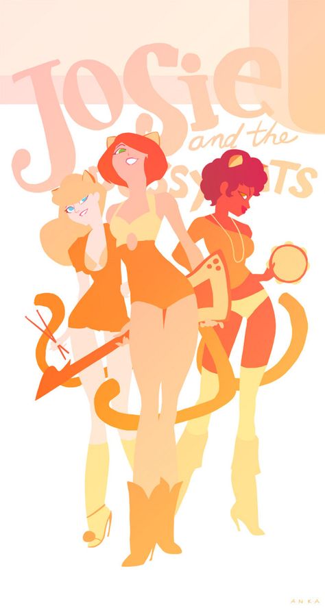 Josie And The Pussycats by Kris Anka Kris Anka, Illustration Tumblr, Archie Comic Books, Josie And The Pussycats, Comics Illustration, Archie Comics, Comic Artist, Cartoon Illustration, Magical Girl