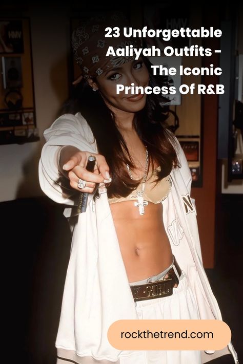 Aaliyah Dana Haughton, the “Princess of R&B” and “Queen of Urban Pop,” left an undeniable mark on the music and fashion industries. Her effortless style, Aliyah Iconic Outfits 90s, Aaliyah Bandana Outfit, Diy Aaliyah Costume, 2000s Aaliyah Fashion, 90s R And B Fashion, Aaliyah Inspired Outfits 90s, Aaliyah Iconic Outfits, Aliyah Outfits 90s Hip Hop, Moesha Outfits 90s Fashion Street Styles