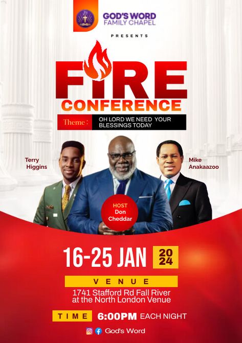 Fire Conference church flyer Fire Conference Flyer, Church Service Flyer Design, Church Poster Design Ideas, Church Conference Flyer Design, Conference Flyer Design, Church Poster Ideas, Church Conference, Nigeria Flag, Conference Poster