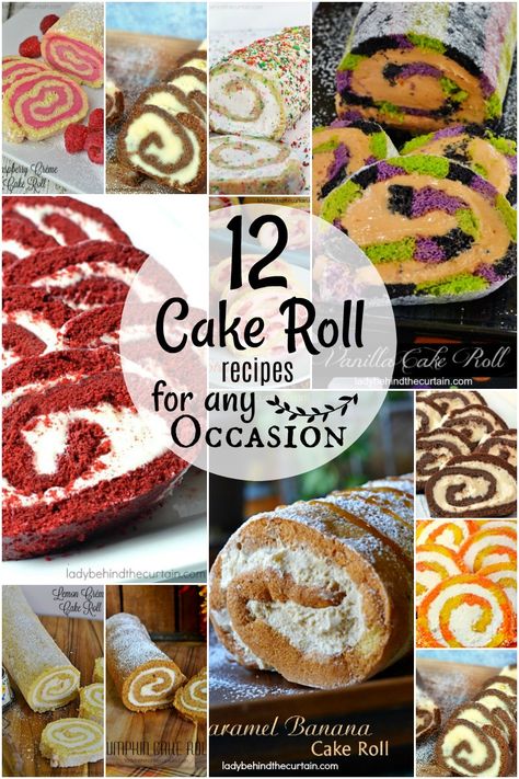 12 Cake Roll Recipes. If you're in the market for a good cake roll recipe then this is the place to be! Whether you're planning a Christmas party or Ladies Eggnog Cake Roll, Chocolate Roll Up Cake, Mint Chip Cake Roll, Pattern Cake Roll Recipes, Candy Cane Cake Roll, Snowflake Red Velvet Cake Roll, Thanksgiving Cake Roll Recipes, Christmas Rolls Dessert, Cake Mix Roll Cake