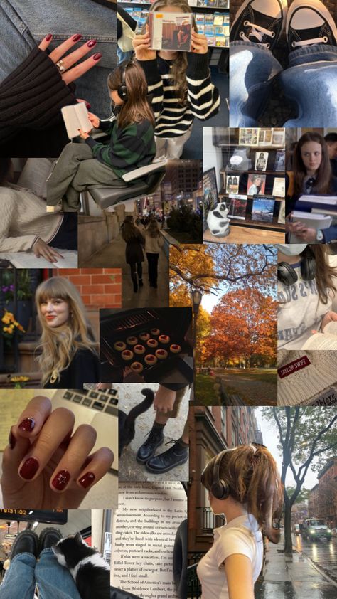 rorygilmore taylor swift downtown cute aesthetic fall wallpaper baking reading books aesthetic converse Down Town Girl Wallpaper, Downtown Girl Wallpaper, Down Town Girl, Wallpaper Taylor Swift, Rainy Mood, Downtown Girl Aesthetic, Down Town, Taylor Swift Cute, Downtown Girl