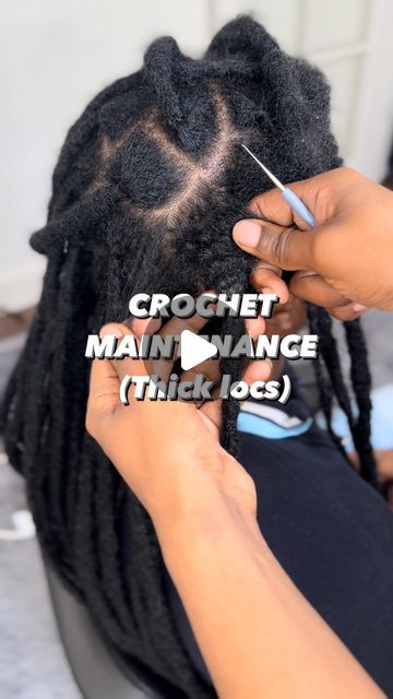 Loc Crochet Needle, Loc Wicks, Types Of Locs Dreadlocks, Women Wicks Locs, Dread Wicks, Wick Hair Styles, Natural Dreads Black Woman, Female Wicks Locs, Twisting Locs