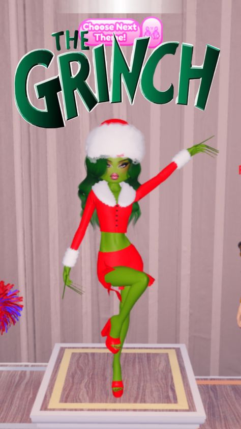 #grinch #christmas #green #dti #challenge #theme #holiday #festive Grinch Picture Ideas, Duo Dress, Disney Duos, Iphone Wallpaper Cat, Holiday Hack, Stocking Stuffers For Her, Eid Outfit, Theme Dress, Christmas Green