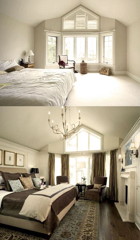 Candice Olson - Before After. #before&after #home #decor Soothing Bedroom Colors, Bedroom Makeover Before And After, Soothing Bedroom, House Before And After, Candice Olson, Bedroom Remodel, Bedroom Retreat, Trendy Bedroom, Bedroom Designs